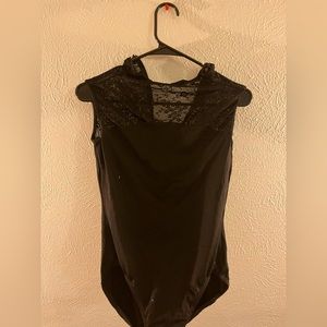 MotionWear black lace ballet leotard size LA good condition